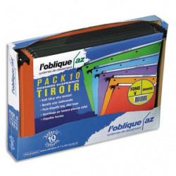 OBLIQUE AZ Paquet de 10...