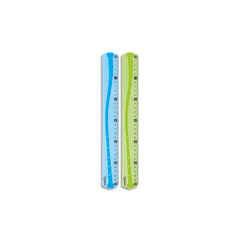 MAPED Règle plastique 30 cm - incassable - disponible dans différentes couleurs