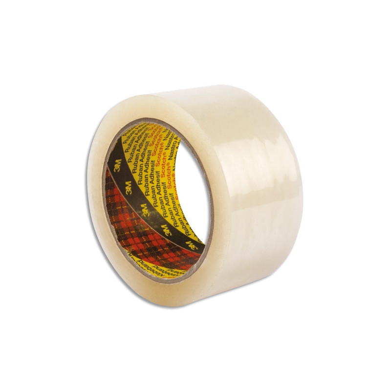 SCOTCH Adhésif d'emballage Low Noise polypropylène silencieux 50 microns H50 mm x L66 m Transparent BP626