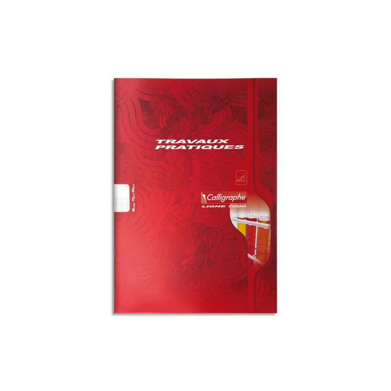 CALLIGRAPHE Cahier travaux pratiques piqûre 70g 48 pages grands carreaux+unie format A4-CALLIGRAPHE 7000
