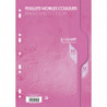 CALLIGRAPHE Copies simples Rose perf 2 trous 80g 100 pages grands carreaux Seyès format A4. Film-CAL 7000