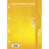 CALLIGRAPHE Copies simples Jaune perf 2 trous 80g 100pages grands carreaux Seyès format A4. Film-CAL 7000