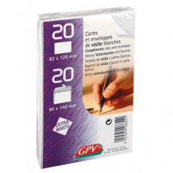 GPV Paquet de 20 cartes de...