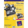AVERY Boîte de 8400 Mini étiquettes Blanches 46x11.1mm (Boîte de 100) L7656-100
