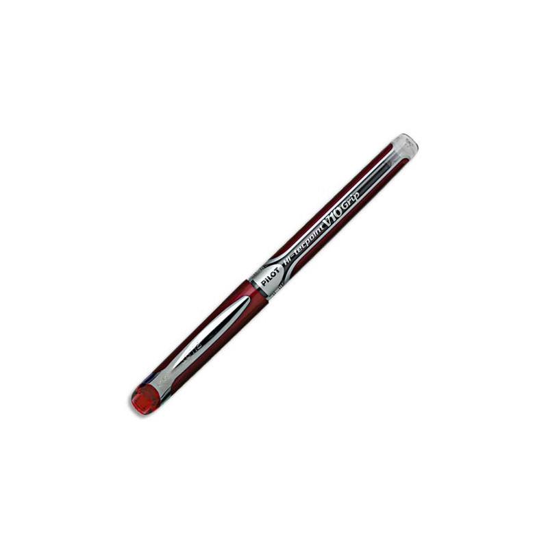 PILOT Stylo roller pointe aiguille V10 grip Rouge 2049300