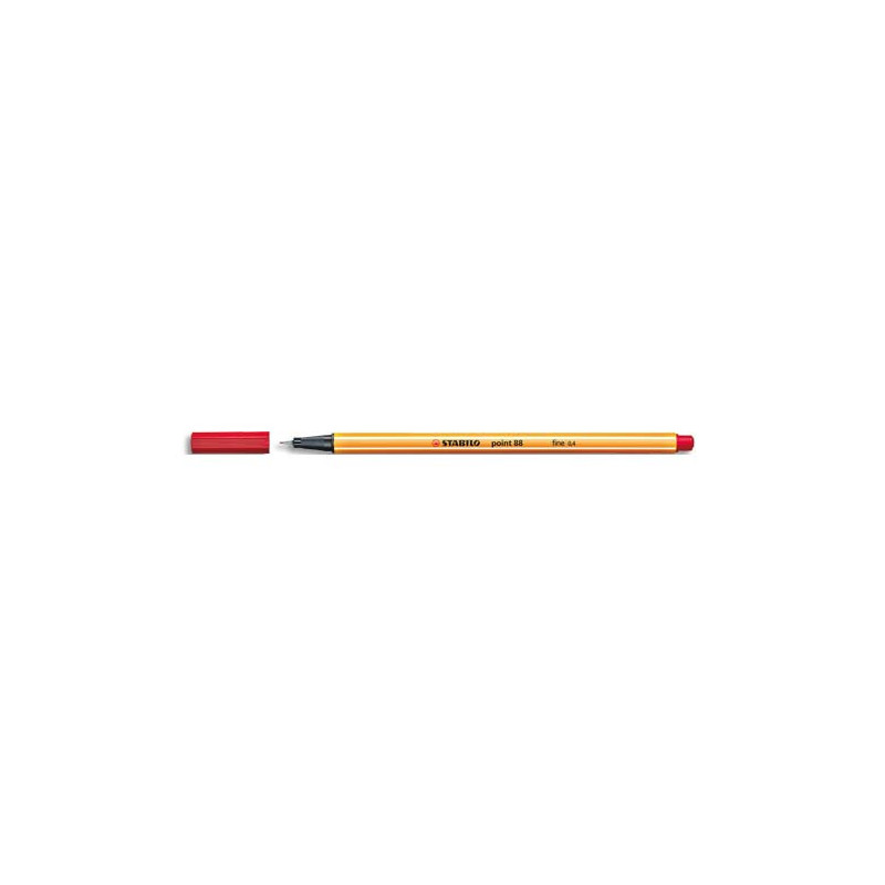 STABILO point 88 stylo-feutre pointe fine (0,4 mm) - Rouge