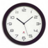 ALBA Horloge murale Hornew silencieuse Noire, pile AA non fournie - Diamètre 30 cm