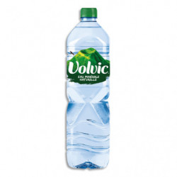 VOLVIC Bouteille plastique d'eau nature d'1,5 litre minérale plate