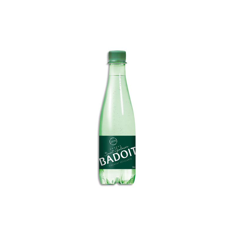 BADOIT Bouteille plastique d'eau pétillante 50 cl minérale