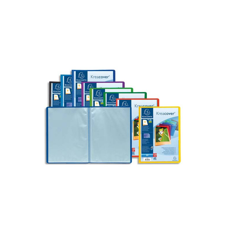 EXACOMPTA Protège-documents personnalisable PP KREACOVER 120 vues assortis