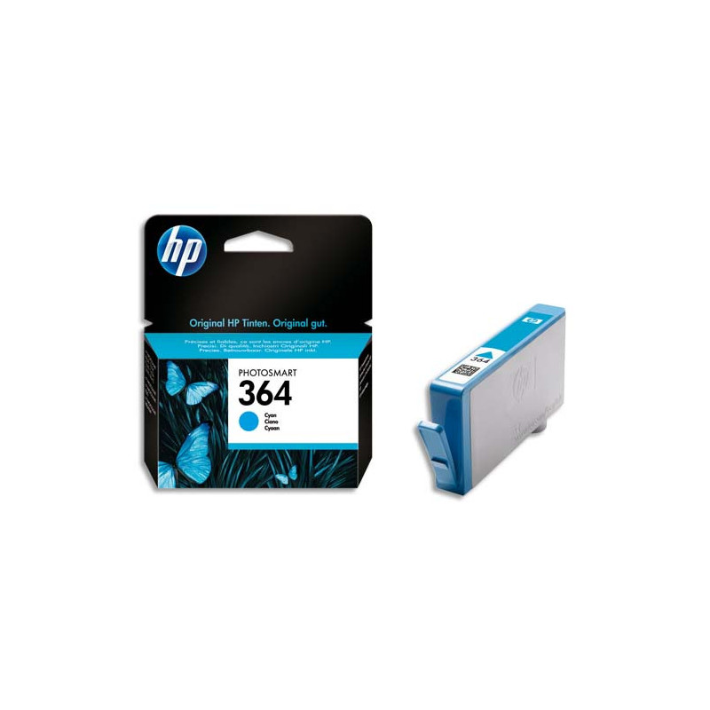 HP Cartouche Jet d'encre Cyan 364 CB318EE