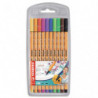 STABILO point 88 stylo-feutre pointe fine (0,4 mm) - Etui de 10 stylo-feutres - Coloris assortis