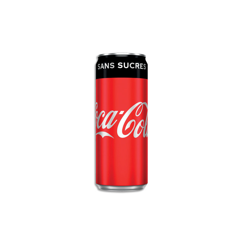COCA-COLA Zéro canette Slim de boisson gazeuse pétillante sans sucre de 33 cl
