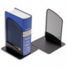 ALBA Lot de 2 Serre-livres en métal Noir Mesh - Dimensions L13 x H16 x P13 cm