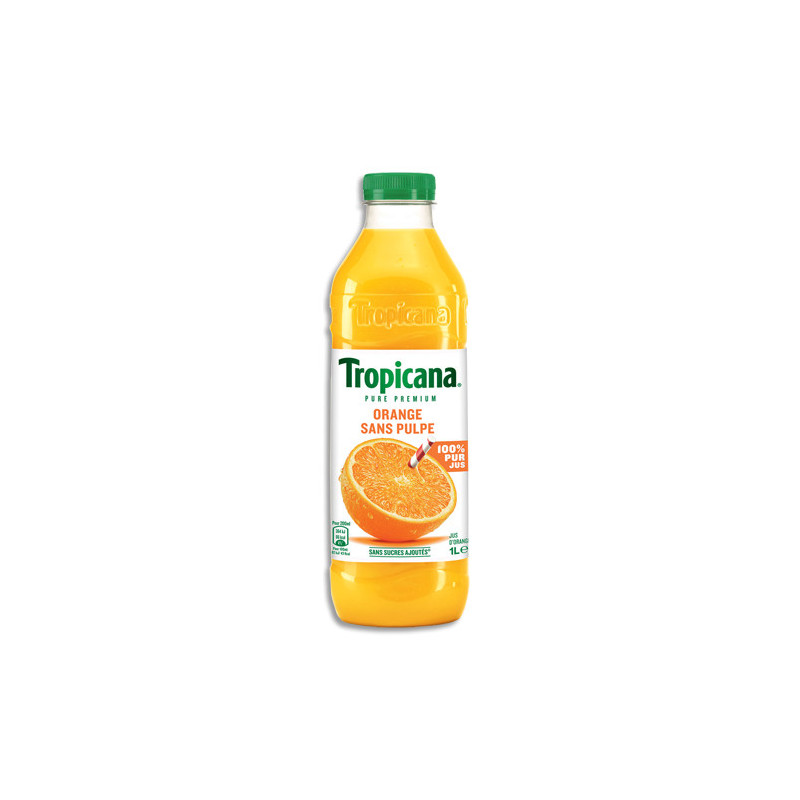 TROPICANA Bouteille plastique d'1 litre de jus d'Orange