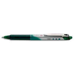 PILOT Stylo roller pointe métal rétractable 0,7 mm encre liquide Verte V-BALL RT 07