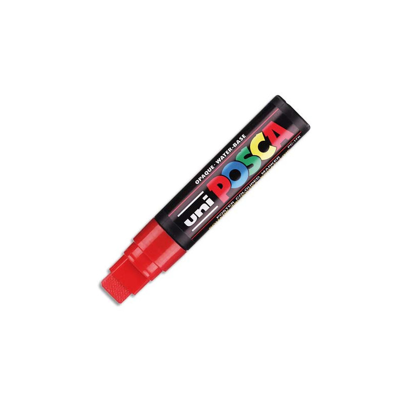 UNI POSCA Marqueur peinture encre Rouge à pigmentation et base eau pointe extra-large Rouge PC17K R