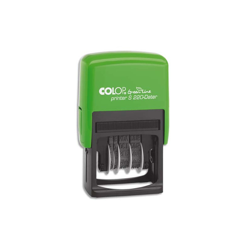 COLOP Dateur - Printer S 220 Green Line à encrage automatique. Hauteur caractères 4mm