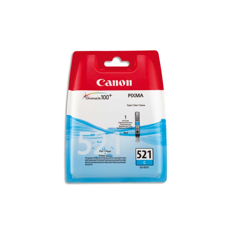 CANON Cartouche Jet d'encre Cyan CLI521C