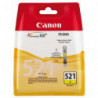 CANON Cartouche Jet d'encre Jaune CLI521Y-2936B001