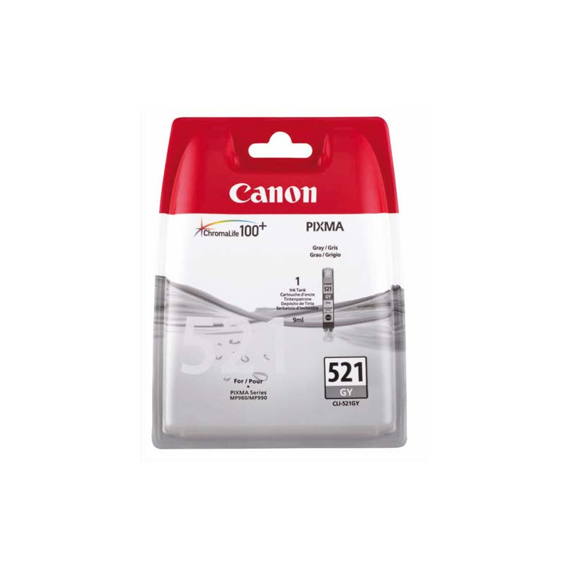 CANON Cartouche Jet d'encre Gris CLI521GY