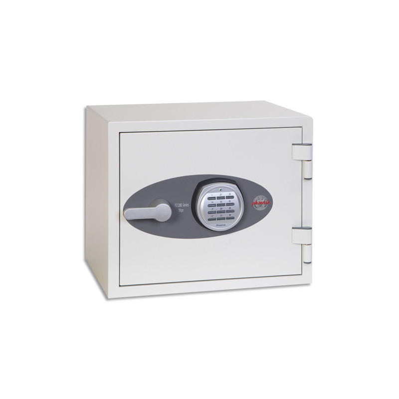 PHOENIX Coffre-fort feu Titan III 19 litres, serrure électronique. Dim. L41,2 x H36 x P36,3 cm