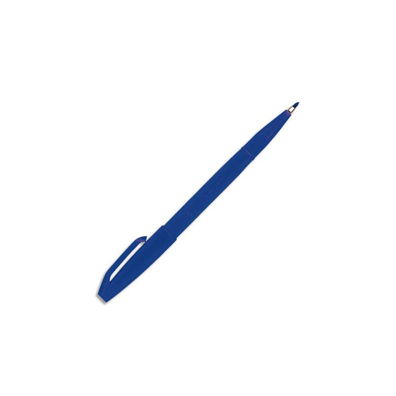 PENTEL Stylo feutre pointe en Acrylique largeur de trait 0,8 mm encre Bleue SIGN PEN S520