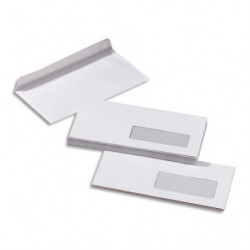 PERGAMY Boîte de 500 enveloppes Blanches sans fenêtre 80g C5 162x229 mm auto-adhésives