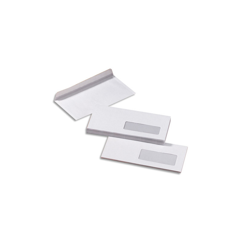 PERGAMY Boîte de 500 enveloppes Blanches sans fenêtre 80g C5 162x229 mm auto-adhésives