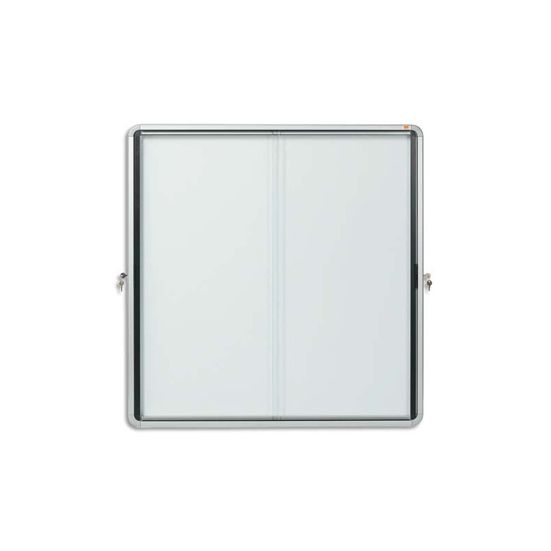 NOBO Vitrine d'affichage Premium Plus, magnétique, intérieur, surface d'affichage 18 x A4, 1902571