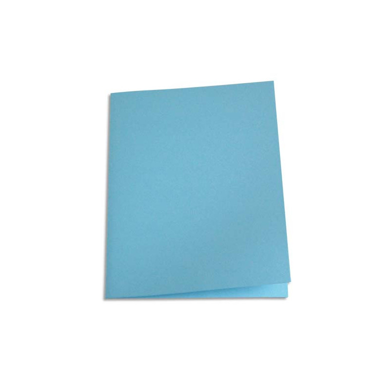 PERGAMY Paquet de 100 chemises carte 170 grammes coloris Bleu clair