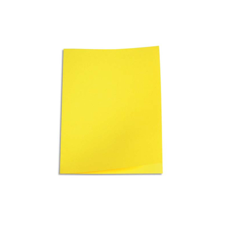 PERGAMY Paquet de 100 chemises carte 170 grammes coloris Jaune