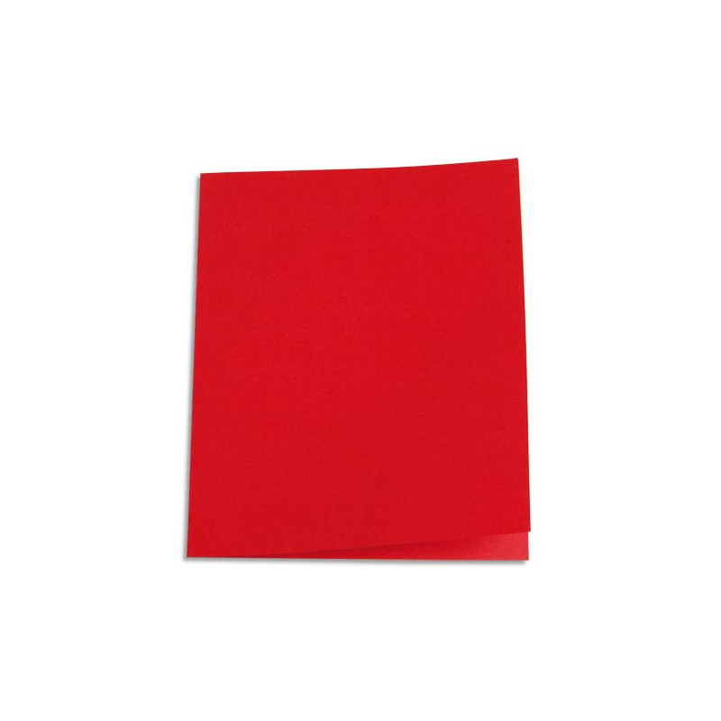 PERGAMY Paquet de 100 chemises carte 170 grammes coloris Rouge