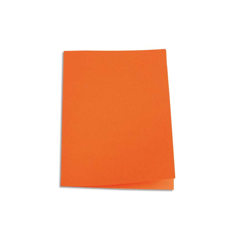 PERGAMY Paquet de 100 chemises carte 170 grammes coloris Orange