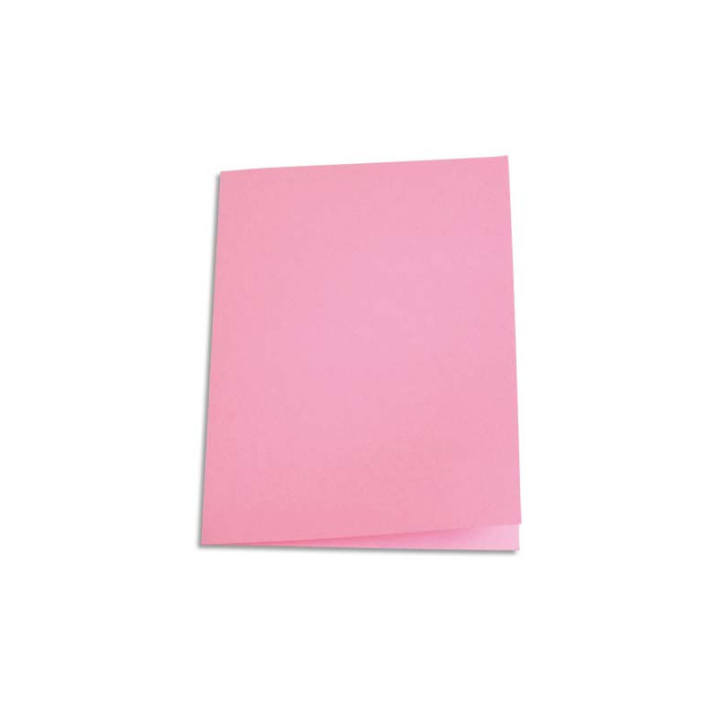 PERGAMY Paquet de 100 chemises carte 170 grammes coloris Rose