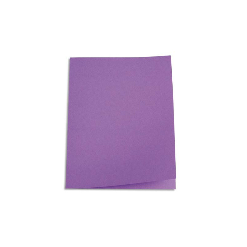 PERGAMY Paquet de 100 chemises carte 170 grammes coloris Lilas