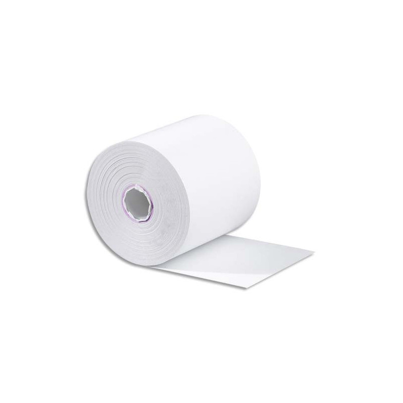 Bobine carte bancaire 57x60x12mm, longueur 40 mètres, papier thermique 55g 1 pli sans BPA