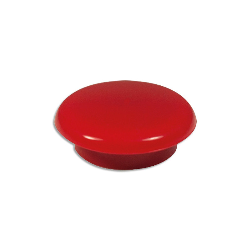 Boîte de 16 aimants 11 mm ronds Rouge