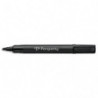 PERGAMY Marqueur permanent pointe ogive corps plastique encre Noire à base d'alcool