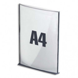 PAPERFLOW Plaque de porte format A4 coloris anthracite