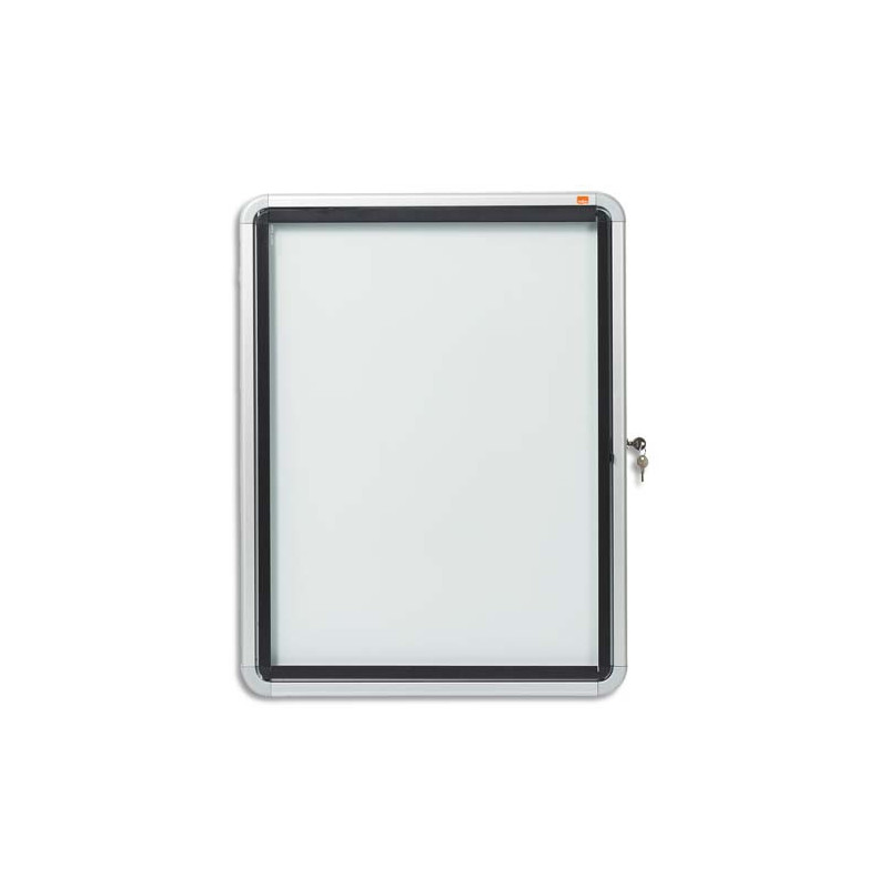 NOBO Vitrine d'affichage extérieure magnétique Premium Plus, fermeture à clé, capacité 4 feuilles, A4