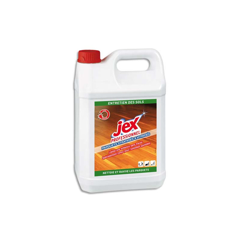 JEX PROFESSIONNEL Entretien parquets vitrifiés stratifiés 5 litres