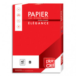 PLEIN CIEL Ramette 500 feuilles papier Très Blanc B+ Plein Ciel A4