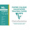 CLAIREFONTAINE Pochette de 12 feuilles 95g papier calque format A4 Ref-96853