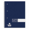 Cahier spirale A4+ 160 pages 70g petits carreaux 5x5. Couverture carte souple Bleu marine