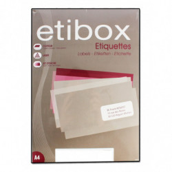 AGIPA Etibox Boîte de 100 étiquettes 210 x 297 blanches