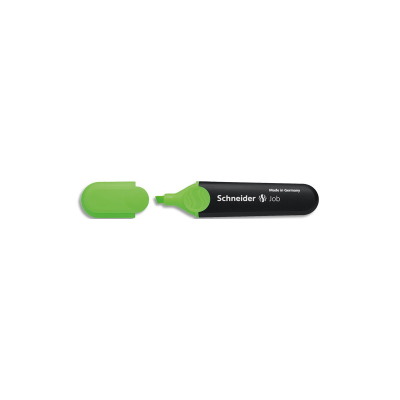SCHNEIDER Surligneur JOB 150 (rechargeable) pointe biseautée, encre Verte