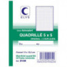 ELVE Carnet quadrillé 5x5 - A6 - 50 tripli