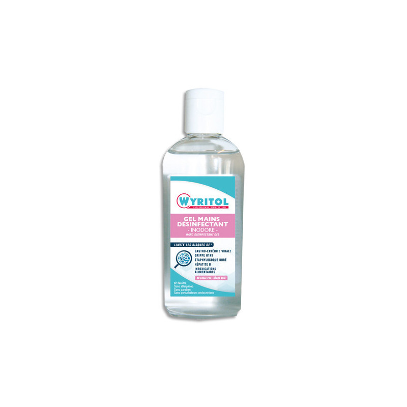 WYRITOL Flacon 100 ml Gel hydro-alcoolique pour les mains sans parfum