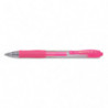 PILOT Stylo roller encre gel G-2. Pointe moyenne 07 RT. Couleur Rose néon